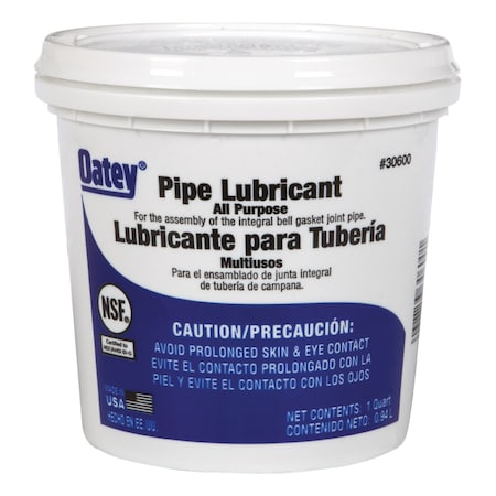 Oatey Lube Pvc Pipe Joint Qt 30600